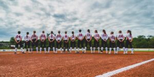 Danish women's softball national team at the european championships in 2025