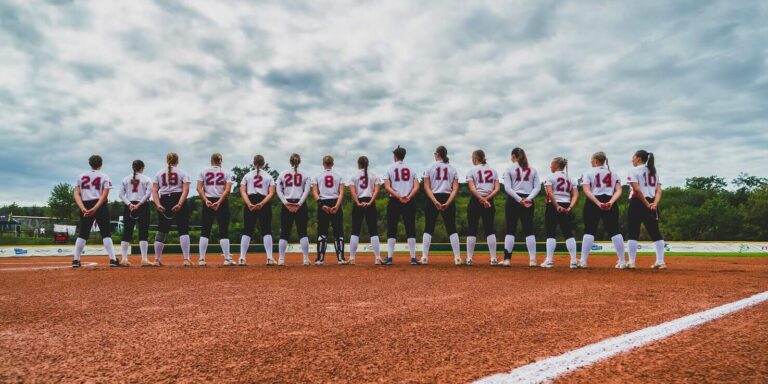 Danish women's softball national team at the european championships in 2025